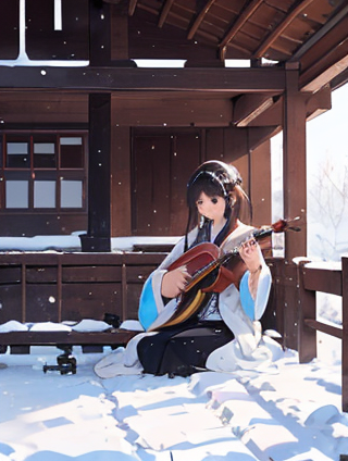 ps雪景效果制作教程